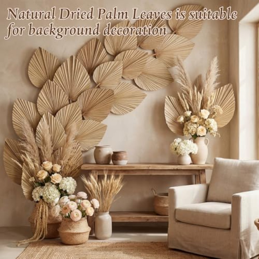 24 Pcs Dried Palm Leaves Artif – обзор и цена Palm Leaf Dried