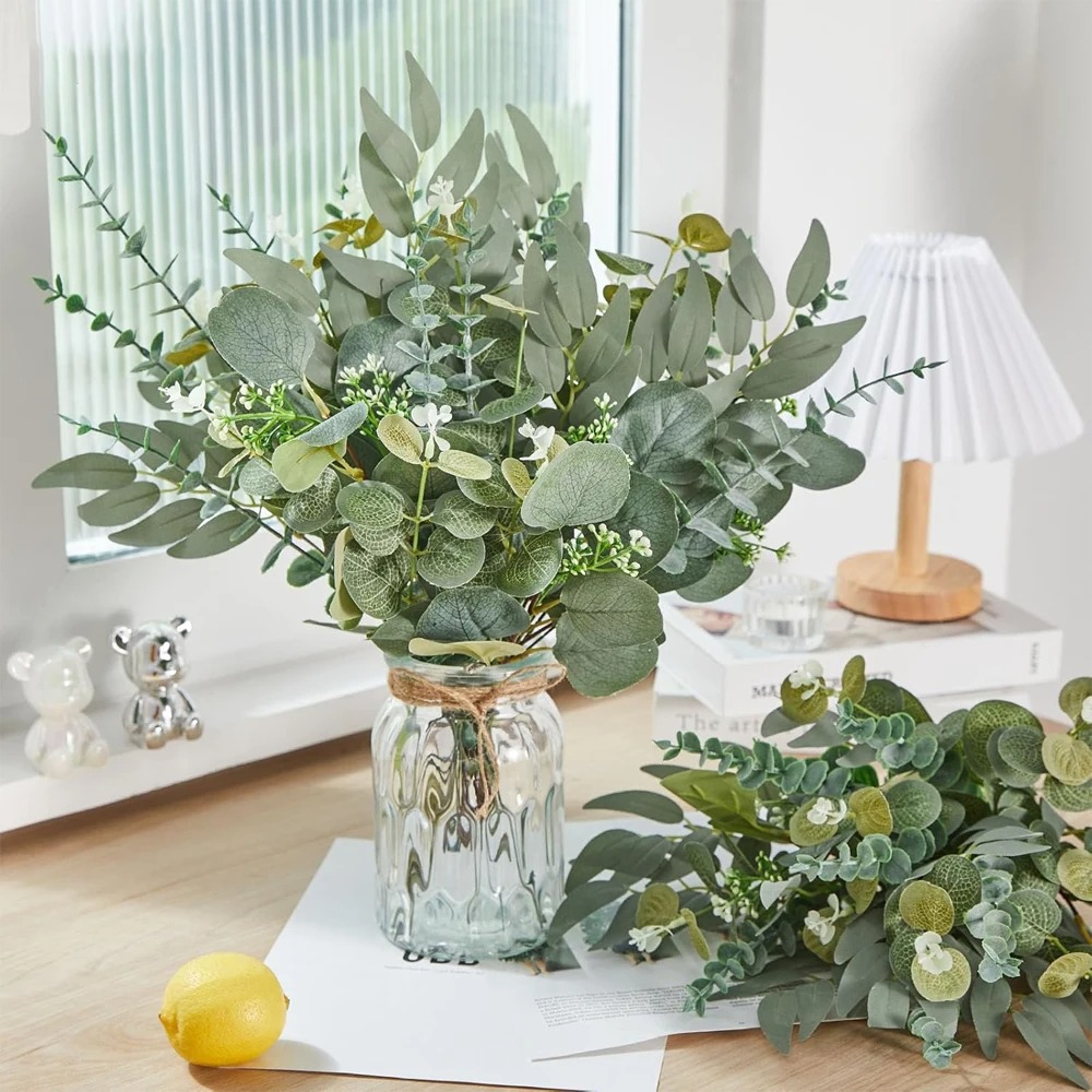 20pcs Eucalyptus Leaves Stems  – обзор и цена Palm Leaf Dried