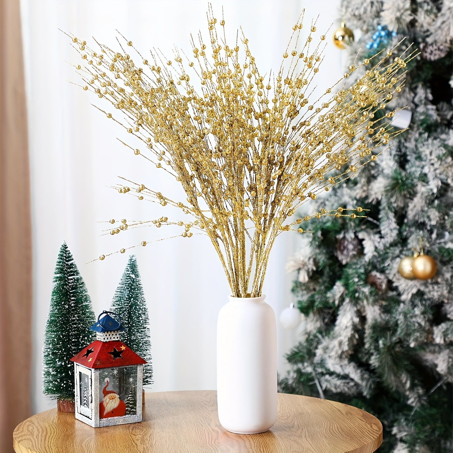 4Pcs Artificial Berry Bouquet  – обзор и цена Palm Leaf Dried