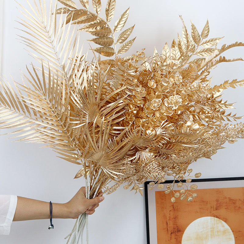 95CM Gold Artificial Plants Eu – обзор и цена Palm Leaf Dried