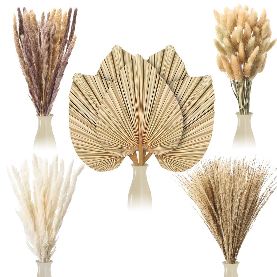 Pcs Boho Dried Pampas Grass De – обзор и цена Palm Leaf Dried